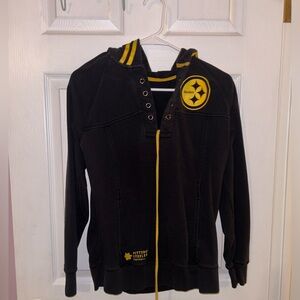 Lace-up Pittsburgh Steelers hoodie 🏈🖤💛